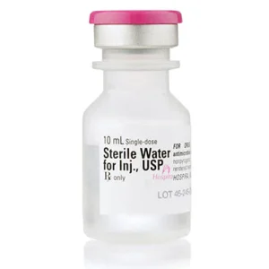 Sterile Water 10mL single-dose vial for laboratory research