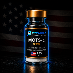 MOTS-c 10mg research vial from Pinnacle Peptide Labs